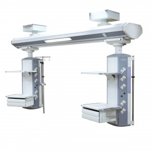Two arm bridge EICU ceiling mounted icu surgical pendant