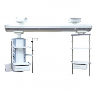 TUV Simple ICU Medical Pendant Bridge Simple & Economic Ceiling Mounted ICU Pendant Dry-Wet Apart Design